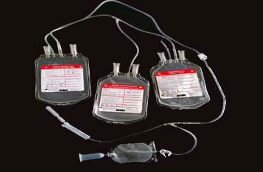 Triple blood bag  with CPDA1 or SAG-M