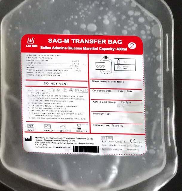 Quadruple blood bag  2