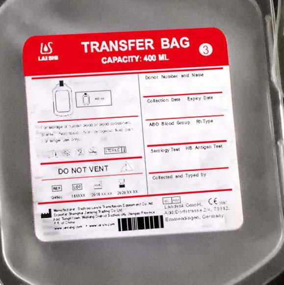 Quadruple blood bag  4