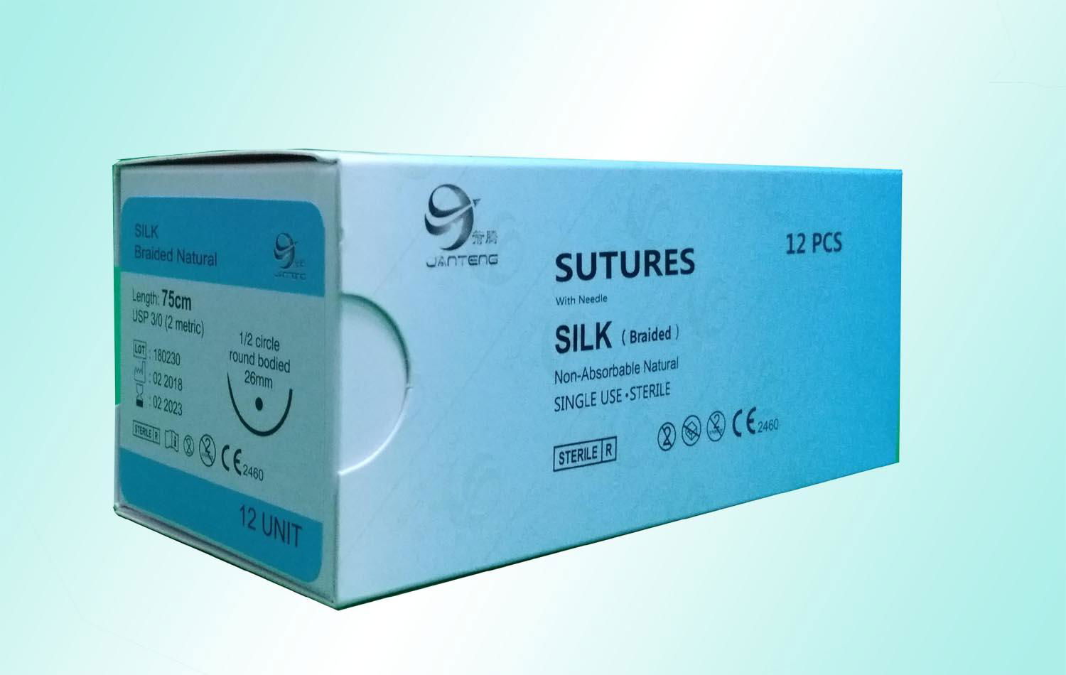 Non absorbable silk suture 3