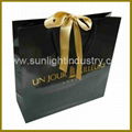 jewelry paper gift bag with ribbon handle 4