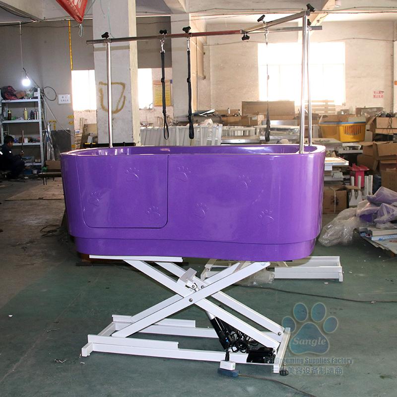Liftable Dog Wash Tub Plastic,dog bath,dog bathing tubs SLH112