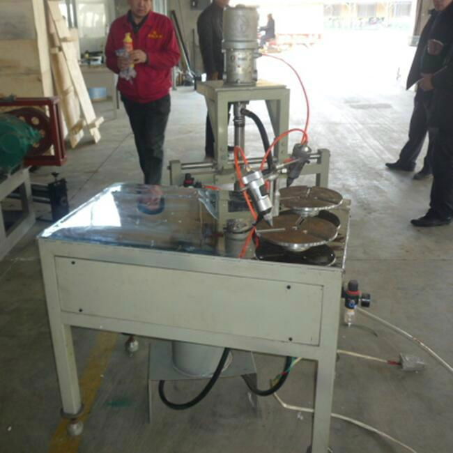 Automatic one component end cap dispensing machine for air filter 