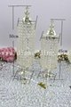 Crystal wedding table centerpiece and