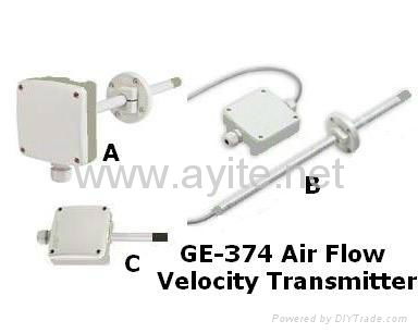 GE-374 Air Flow Velocity Transmitter Ventilation Meter