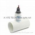 PVC Tee Pipe Inline PTFE Teflon Flow Switch 3