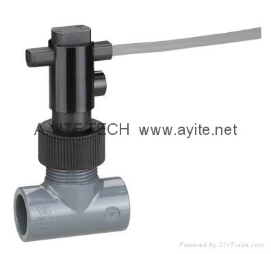 PVC Tee Pipe Inline PTFE Teflon Flow Switch 4