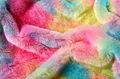 Tie die plush fabric