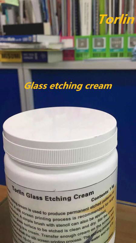 Glass etching cream