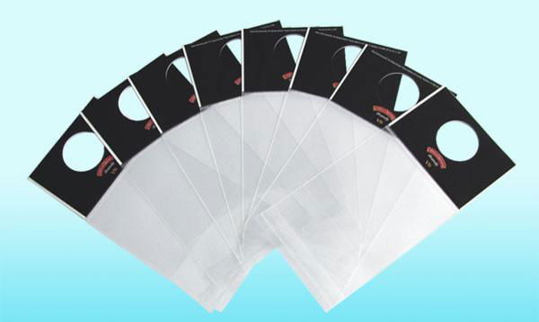 BOPP header plastic resealable bags 