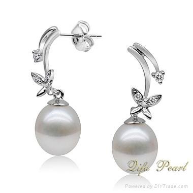 925 Silver Fashion Pearl Earring 2