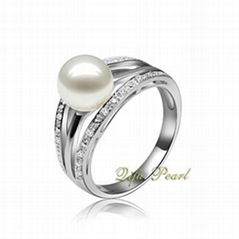 925 Silver Freshwater Pearl Ring