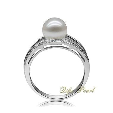 925 Silver Freshwater Pearl Ring 2