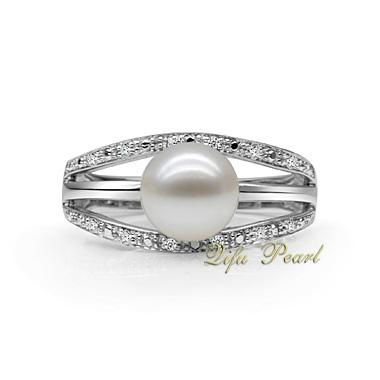 925 Silver Freshwater Pearl Ring 3