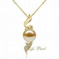 2012 New Design Golden Southsea Pearl Pendant