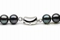 7.5-8mm Black Akoya Pearl Necklace  3