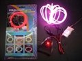 batteries operated EL lighting wire（pink and red) 2