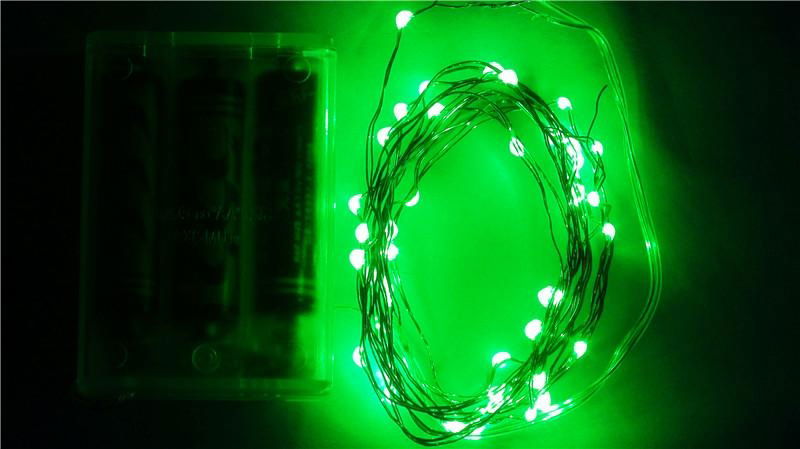 green EL silver wire string light  5