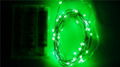 绿LED 银线灯串6V电池盒30灯10cm灯距 5