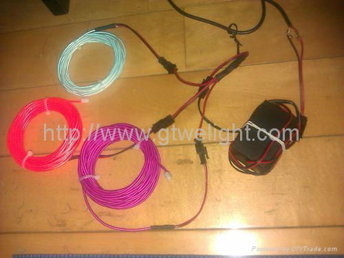 EL Wire, Neon WIre+12V DC Inverter + 5 Meter EL Wire manufacture 2