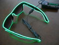 EL flash sunglasses EL glasses EL wire glasses hot sell 4