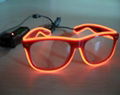 EL flash sunglasses EL glasses EL wire glasses hot sell 6