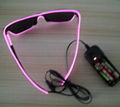 EL flash sunglasses EL glasses EL wire glasses hot sell 9