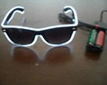 EL flash sunglasses EL glasses EL wire glasses hot sell 17