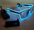 EL flash sunglasses EL glasses EL wire glasses hot sell 20