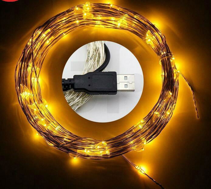 led USB copper string light DC12V waterproof 5