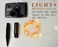 solar led copper string light DC12V waterproof silver string light 6