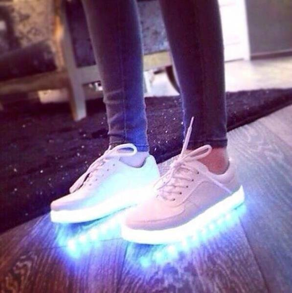 发光灯鞋七彩发光鞋荧光鞋LED鞋跑步鞋USB充电灯光鞋