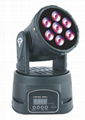 MINI LED MOVING HEAD WASH 7X8W RGBW QUAD LEDs 1