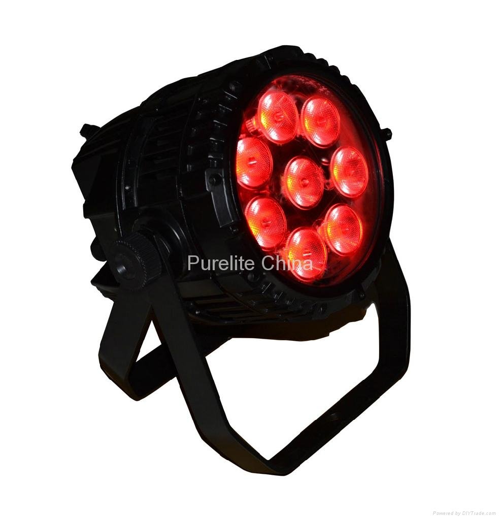 IP65 8X10W RGBWA  5IN1 LED Par Light Waterproof Outdoor use DMX Stage Light 4