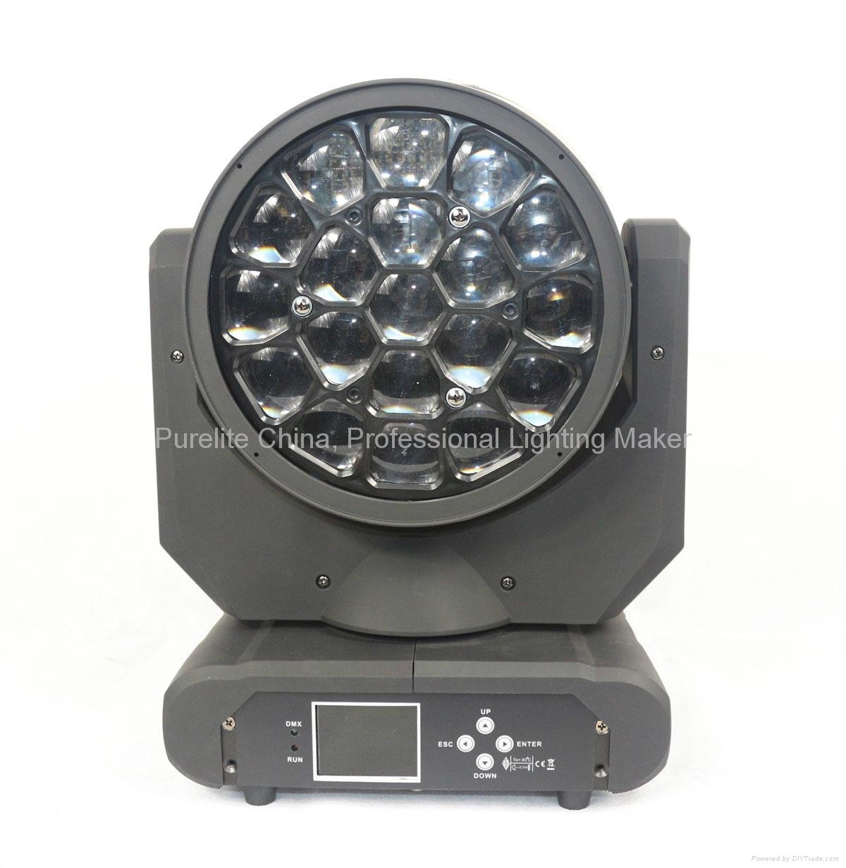 BEE 19X12W RGBW 4IN1 LED Moving Head Beam Mover Wash Zoom Stage Light 3