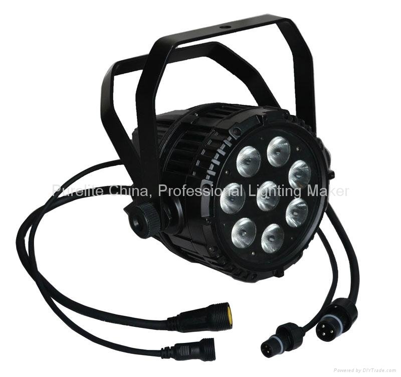 IP65 8X10W RGBWA  5IN1 LED Par Light Waterproof Outdoor use DMX Stage Light
