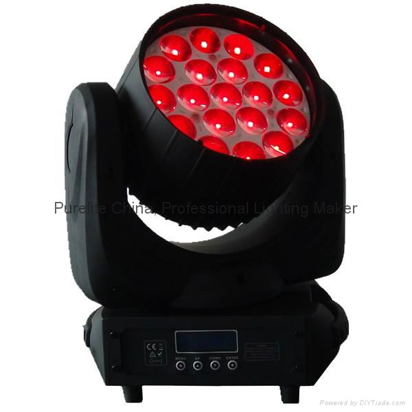 19X12W LED MOVING WASH ZOOM STAGE LIGHT 4