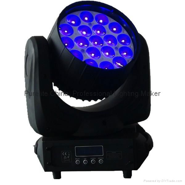 19X12W LED MOVING WASH ZOOM STAGE LIGHT