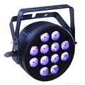 12X12W RGBWA UV Hex Slim LED Par Light With POWERCON