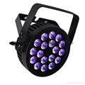 CE approved POWERCON 18x12W RGBWA UV LED Par Stage Light 4