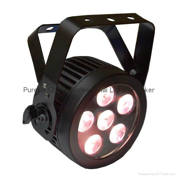 6X12W RGBWA UV Hex LED Slim PAR CAN With POWERCON wash Stage Light 4