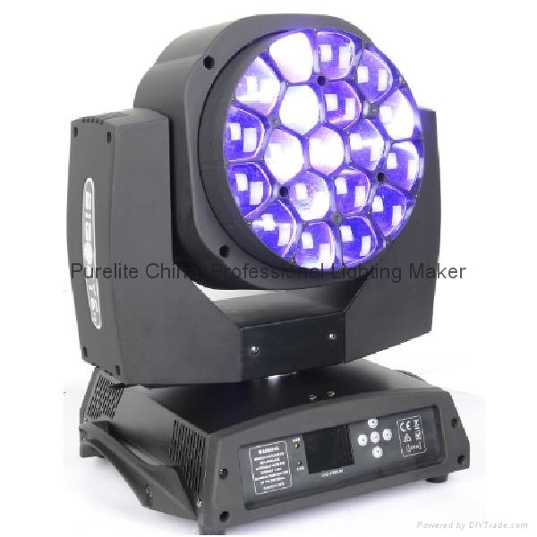 19X15W BIG EYE Moving Head Light with Zoom Pixel control Function 3
