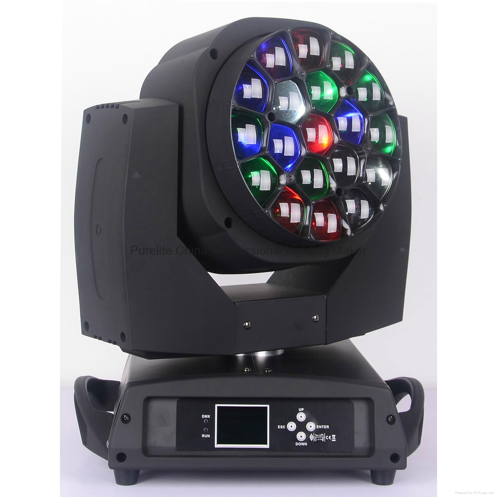 19X15W BIG EYE Moving Head Light with Zoom Pixel control Function