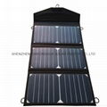50W 60W 80W portable folding solar panel charger to charge 12V battery 