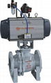 PTFE PFA FEP TEFLON ETFE LINED BALL VALVE 3