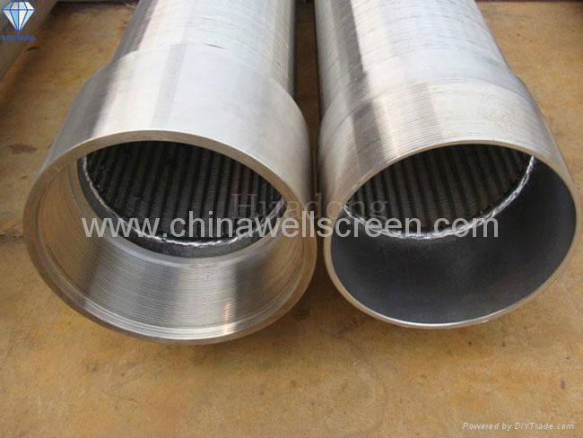 Continuous slot wire mesh screen