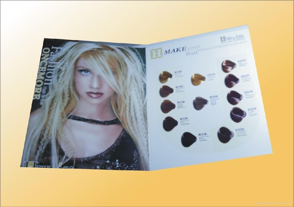 Thousands of color swatches hair dye color chart 2