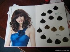 Hair color swatches and color cards
