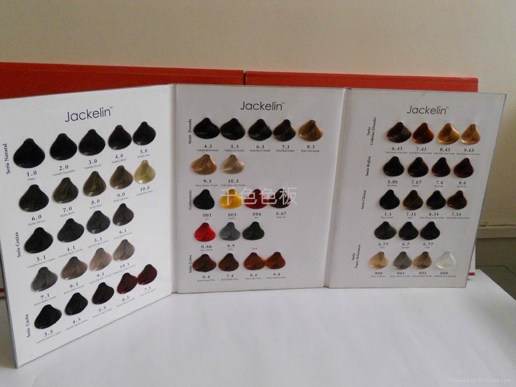 Thousands of color swatches hair dye color chart 4