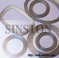 kammprofile gasket with outer ring